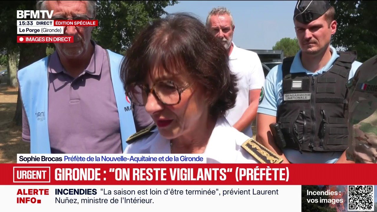 Incendies en Gironde: "C'est un feu inédit qu'on n'a jamais vu en France", explique la préfète Sophie Brocas