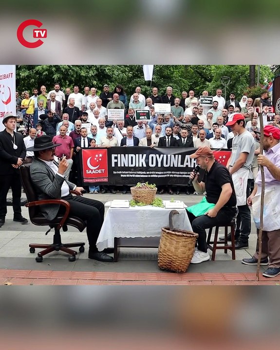 Saadet Partisi'nden Fındık Oyunları eylemi... Taban fiyat 400 TL olmalı
