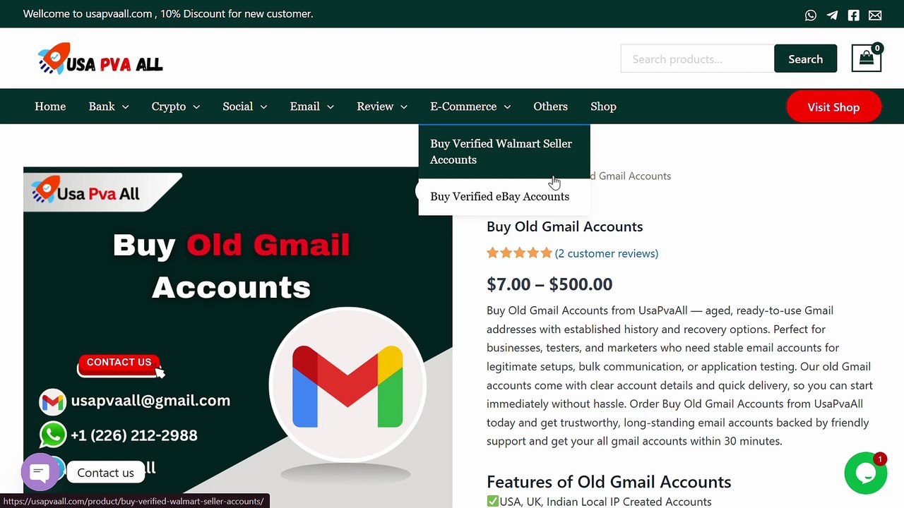 Best Sites for Premium  Old Gmail Accounts Online