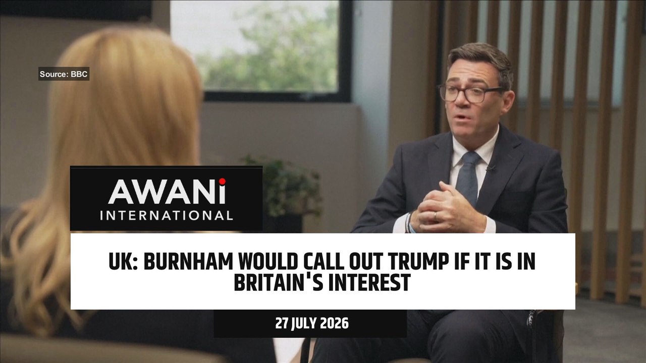 UK's Burnham would call out Trump if in Britain's interest, he tells BBC