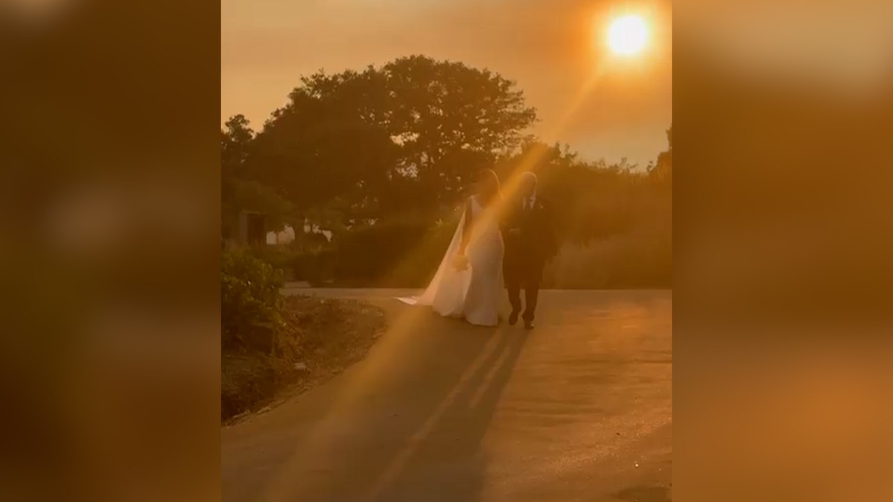 Una boda pasada por humo en la finca de los hermanos Sandoval por los incendios de Madrid