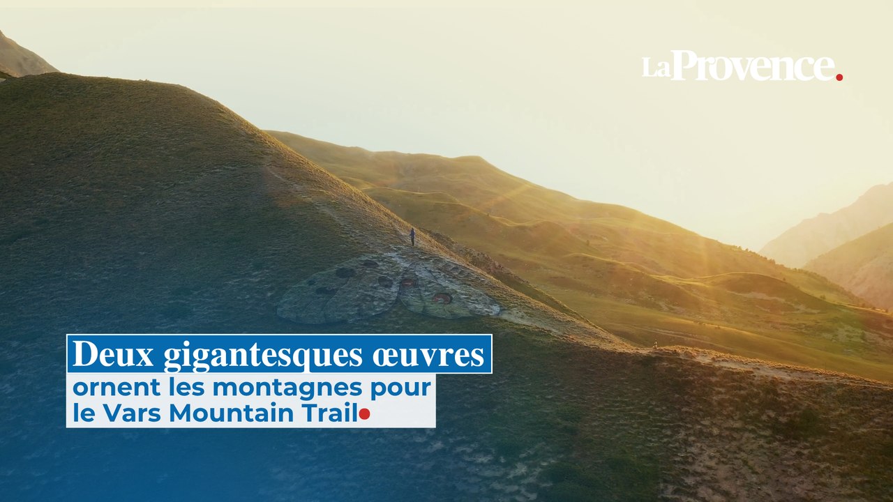Deux gigantesques œuvres ornent les montagnes pour  le Vars Mountain Trail