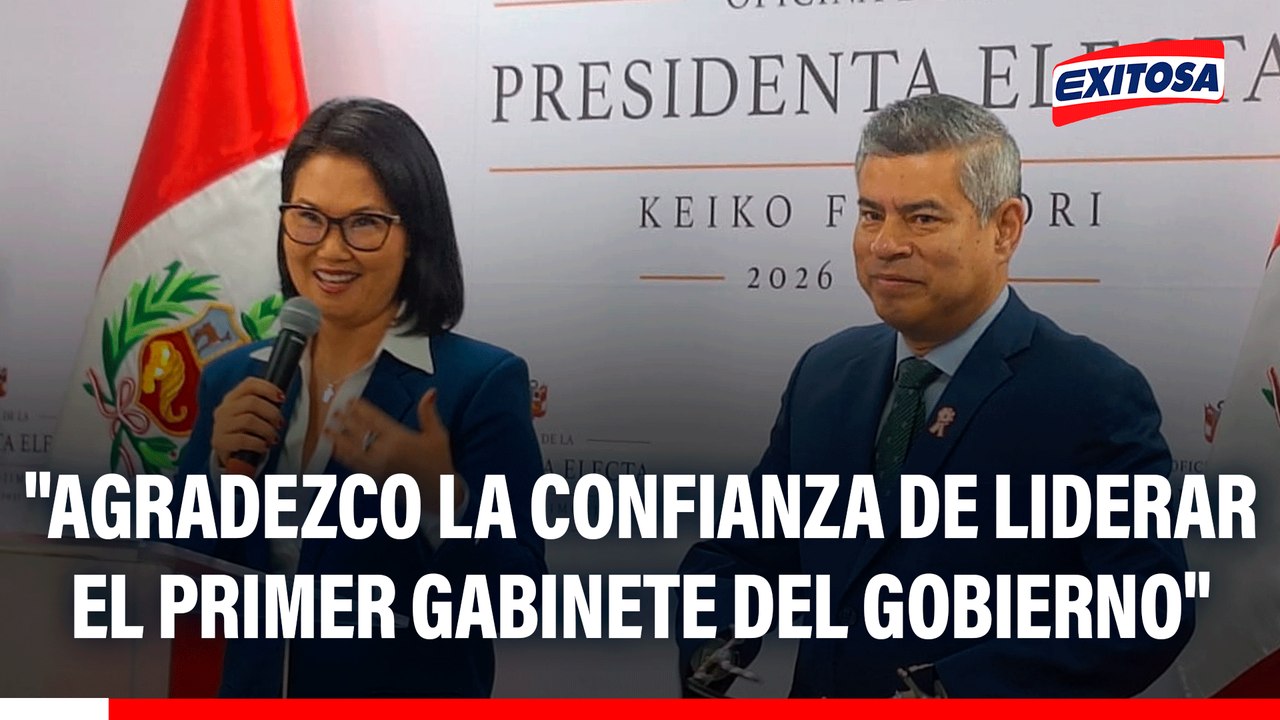 Luis Galarreta: "Agradezco la confianza de liderar el primer gabinete del Gobierno"