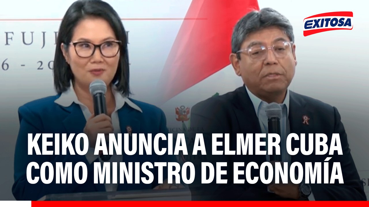 Keiko Fujimori anuncia a Elmer Cuba como ministro de Economía