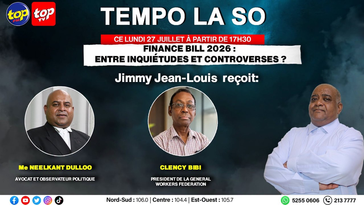 Tempo La So: Finance Bill 2026 : entre inquiétudes et controverses ?