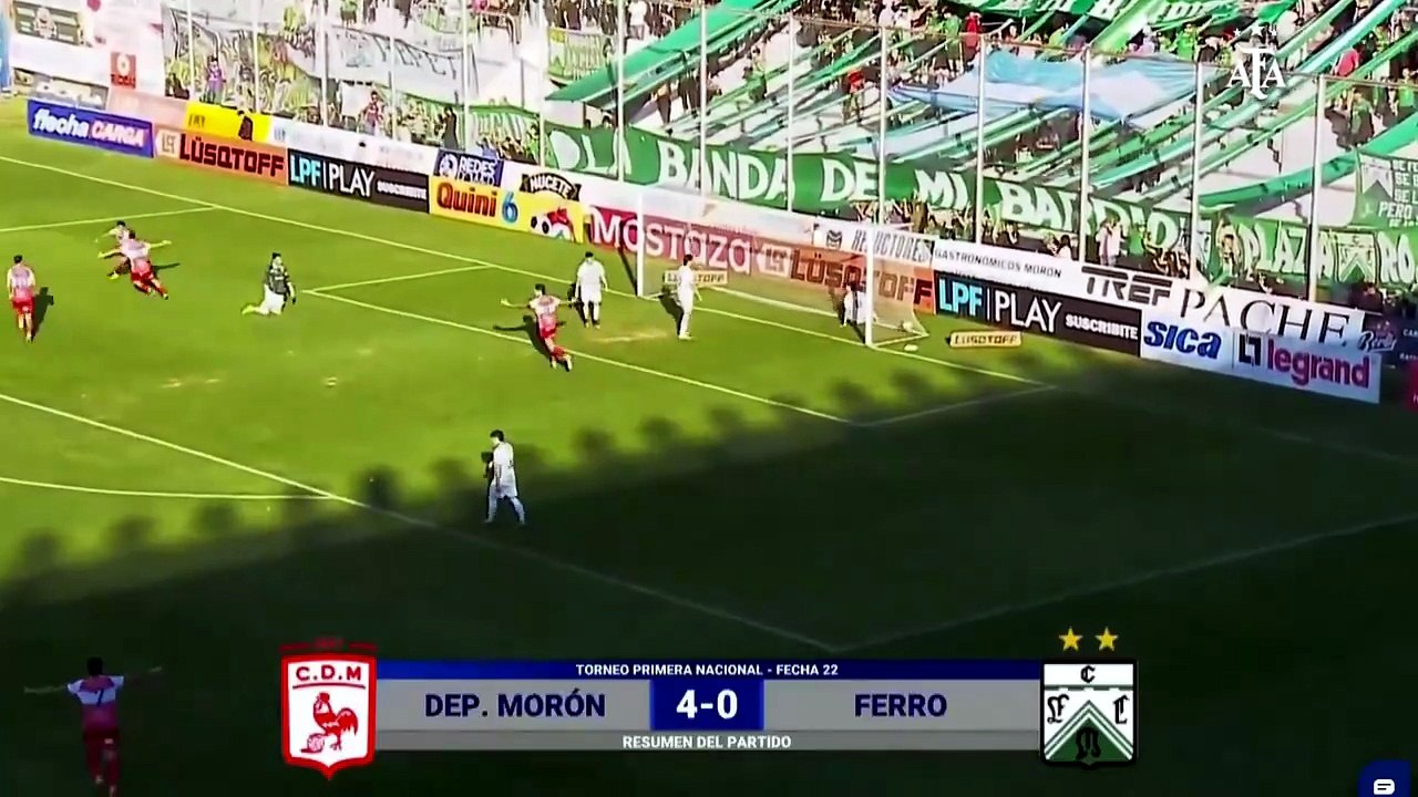 Dep. Morón 4 - 0 Ferro | Resumen
