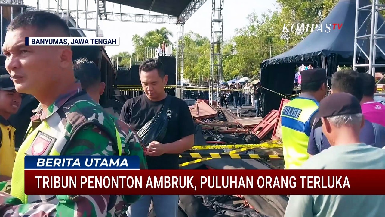 20 Orang Terluka Akibat Tribun Ambruk, Bupati Banyumas: Panitia Dimintai Keterangan oleh Polisi