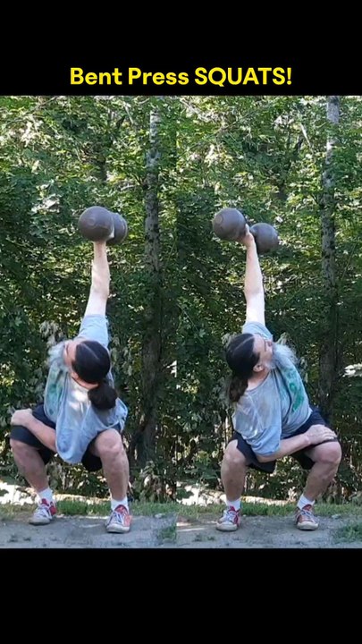 Bent Press Squats 48Kg