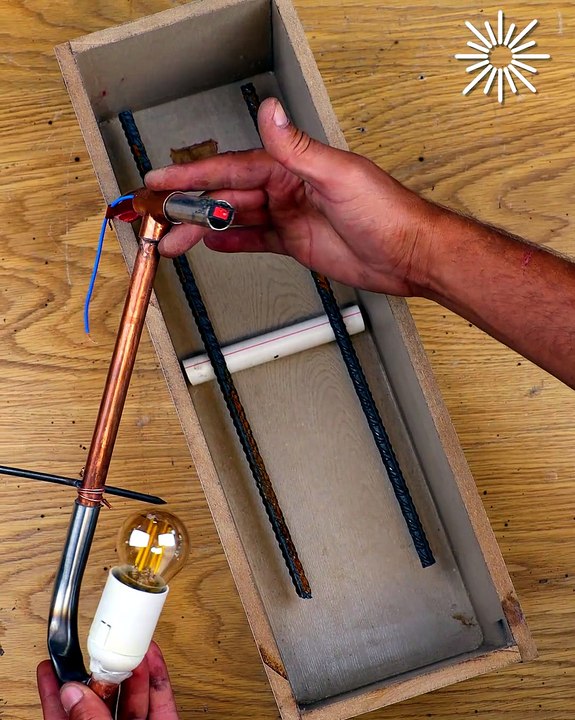 Create your own stylish concrete lamp DIY! 💡🛋️