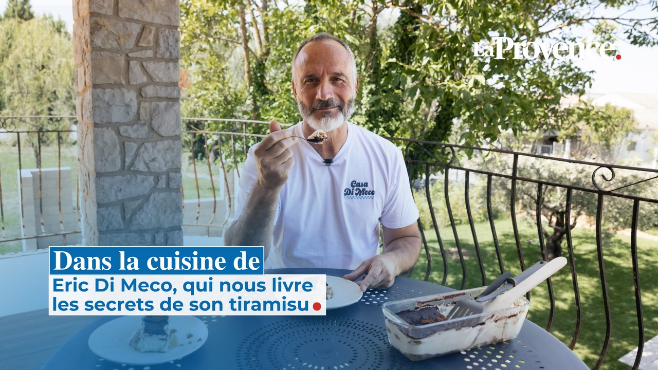 Dans la cuisine d'Eric Di Meco, qui nous livre les secrets de son tiramisu