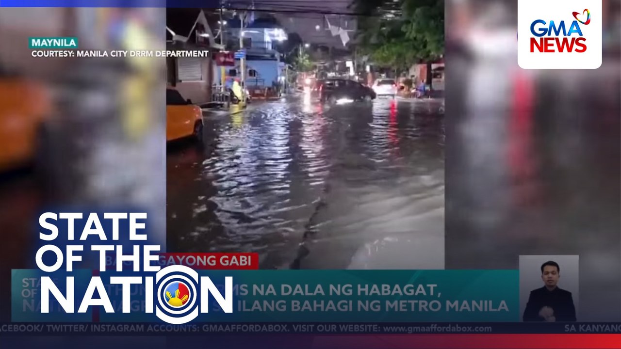 Thunderstorms na dala ng habagat, nagpabaha sa ilang bahagi ng Metro Manila | SONA