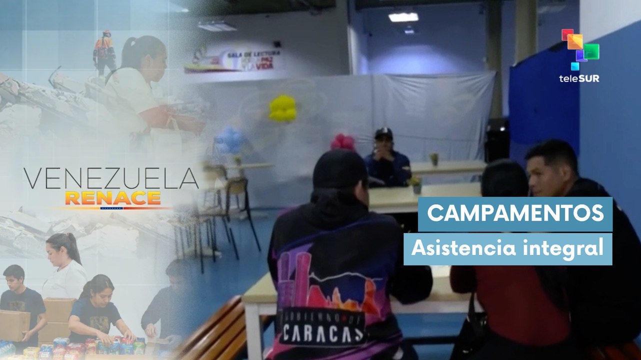 Campamento transitorio trabaja en el bienestar de afectados por terremotos