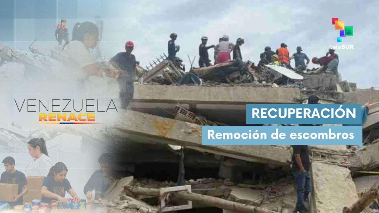 Avanza la remoción de escombros en La Guaira