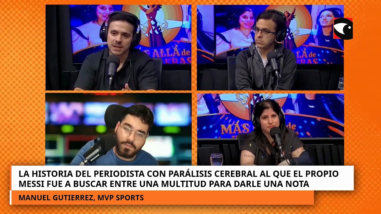 La historia de Manu Gutiérrez, el periodista con parálisis cerebral al que el propio Messi fue a bus
