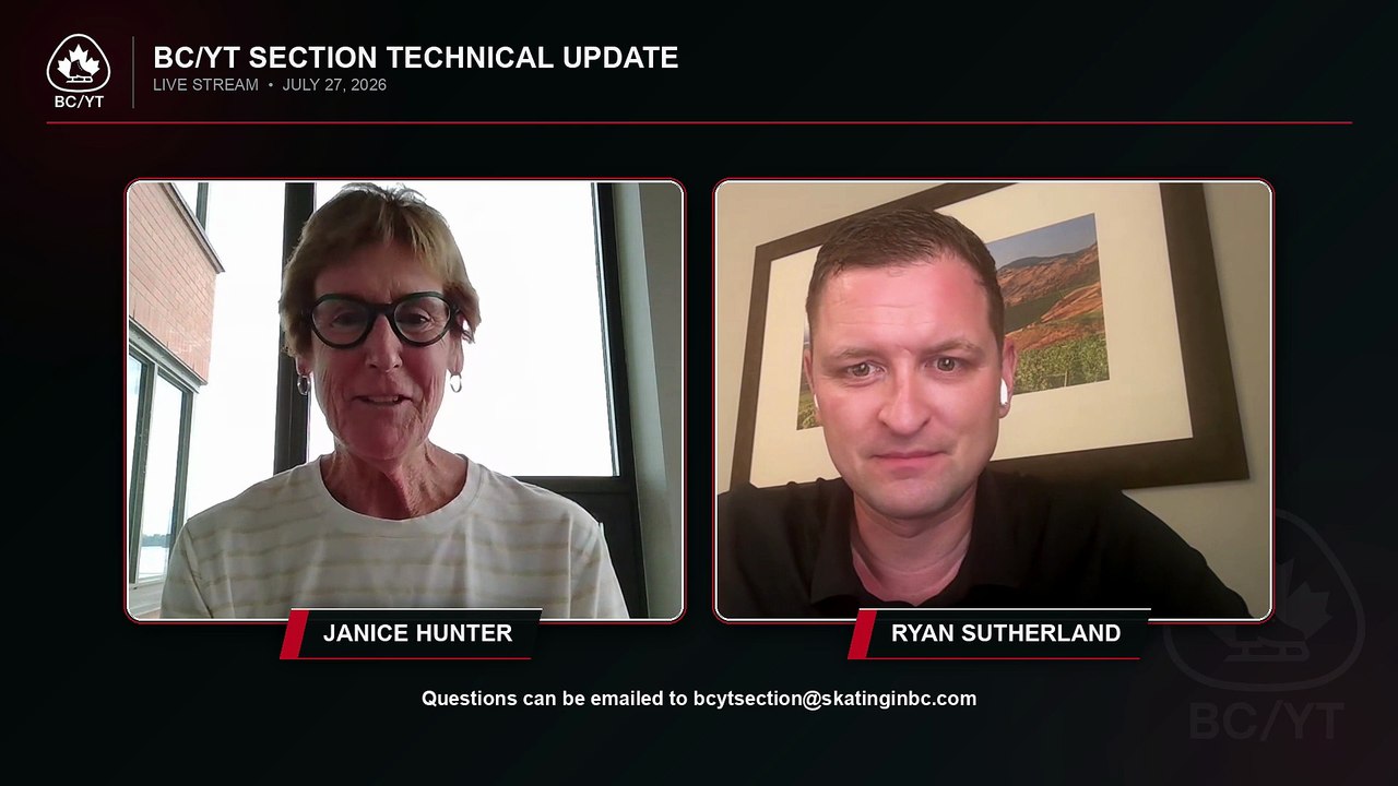 BC/YT Section Live Streamed Technical Update - July 27, 2026