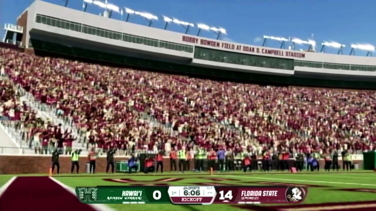 College Football 26 Seminoles vs Rainbow Warriors
