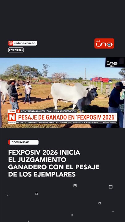 FEXPOSIV 2026 INICIA EL JUZGAMIENTO GANADERO CON EL PESAJE DE LOS EJEMPLARES