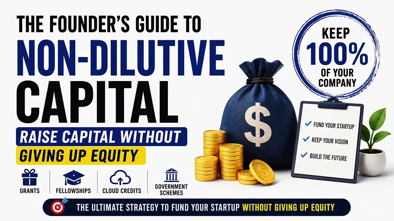 The Founder's Guide to Non-Dilutive Capital | Raise Capital Without Giving Up Equity