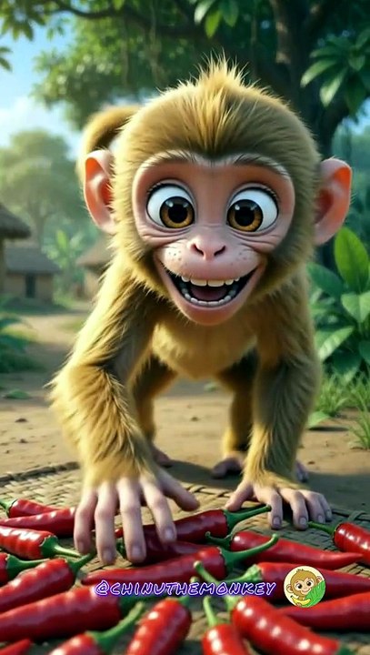 मिर्च ने सिखाया चीनू को सबक 🌶️😂