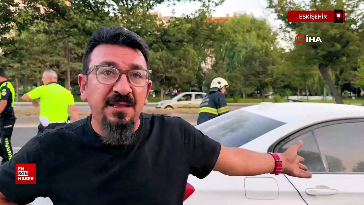 Eskişehir'de sanayiden 10 dakika önce aldığı otomobili yandı