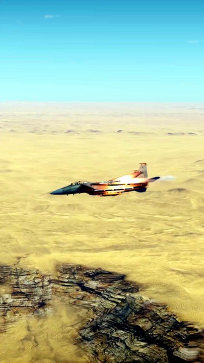 F-15 Eagle Missile Launch & Direct Hit