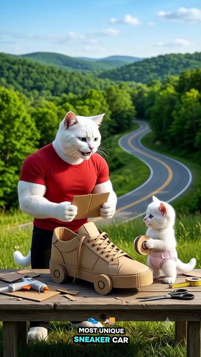 Cat Dad Builds a Giant Wooden Shoe for His Kitten ❤️ | Heartwarming AI Animation Story