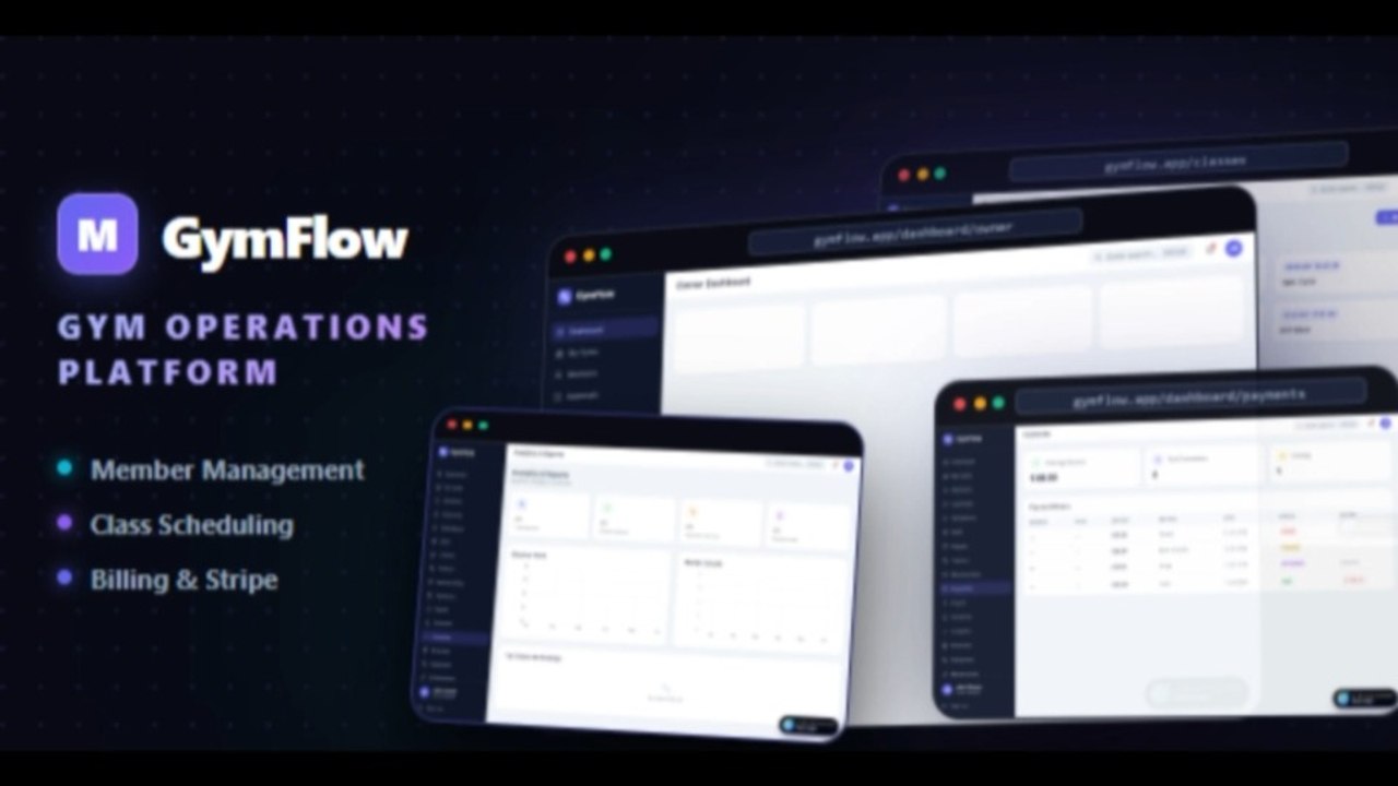 GymFlow  Walkthrough Demo | AI SaaS Multi Gym Management Application