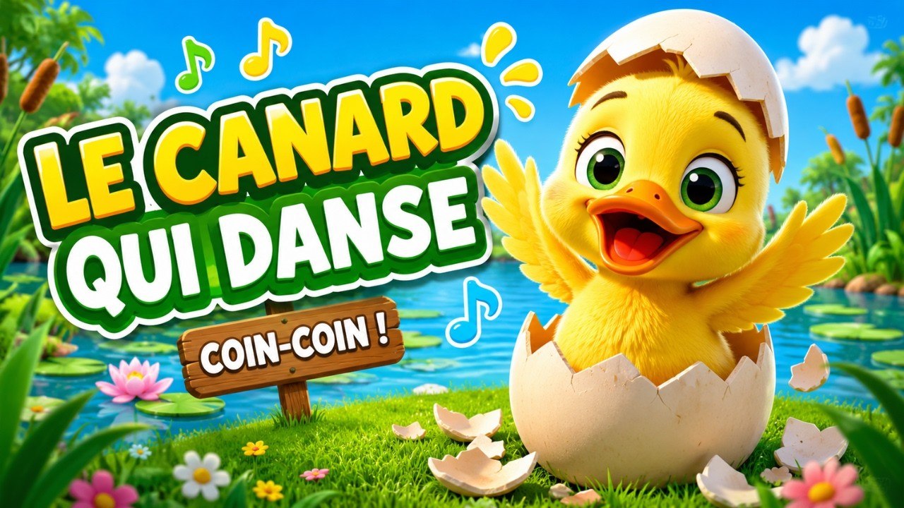 🦆 Le Canard Qui Danse 🐥 | Comptine Éducative | Chanson pour Enfants | Coin Coin | Nursery Rhyme