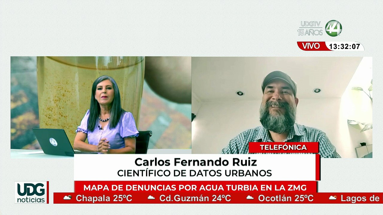 Mapa de denuncias por agua turbia en la ZMG | Carlos Fernando Ruiz