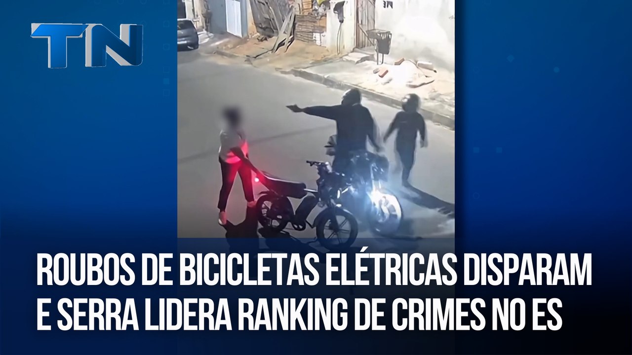 Roubos de bicicletas elétricas disparam e Serra lidera ranking de crimes no ES