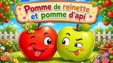 🍏Pomme de reinette et pomme d'api🍎| Comptines Éducatives pour Bébé 🎶Chansons avec Karaoké Amusant