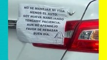¿Sinceridad o irresponsabilidad? Conductora divide opiniones tras anuncio de que "no sabe manejar"