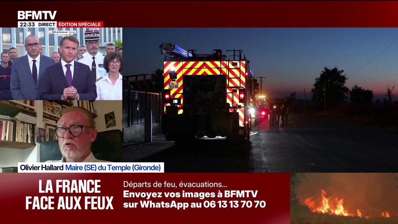 Incendie: "Nous avons été très impactés", raconte le maire du Temple Olivier Hallard
