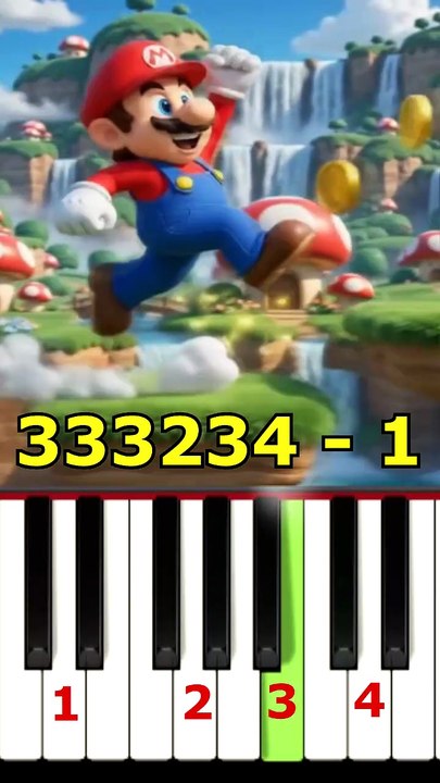 🍄🎹 Super Mario Theme – Easy Piano Tutorial for Beginners ⭐
