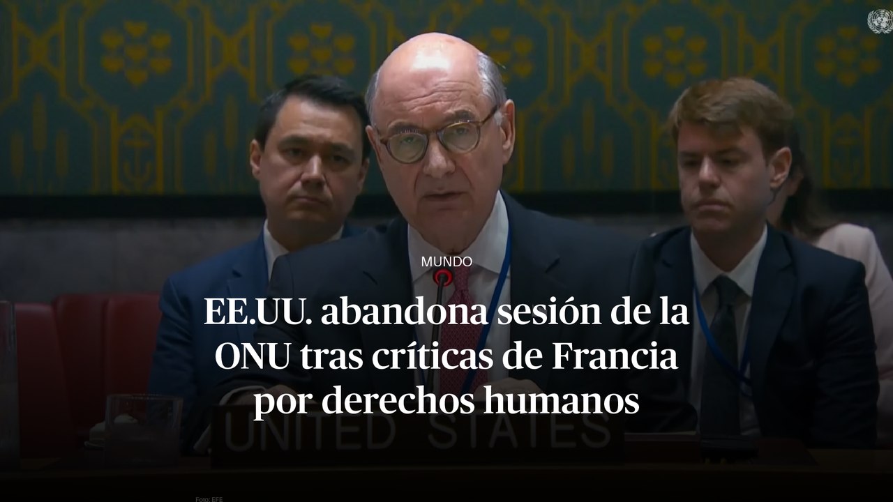 EE.UU. abandona sesión de la ONU tras críticas de Francia por derechos humanos