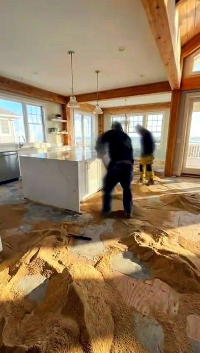 Wow! Love this epoxy beach flooring design concept 🤯🏖️ #interiordesign #homedesign