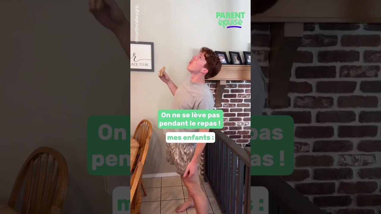 "On ne se lève pas pendant le repas !" 🕺