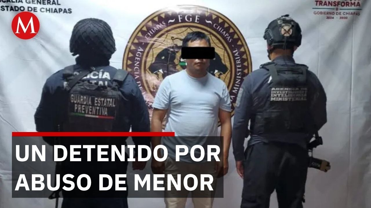 Fiscalía rescata a menor en Chiapas tras abuso sexual y captura a quien alertaba agresores