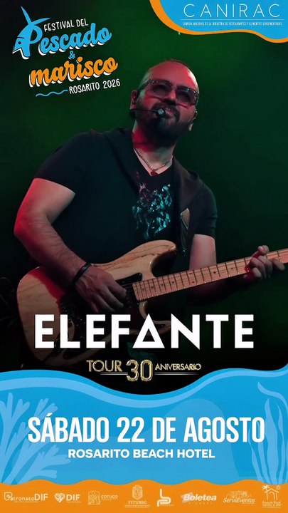 Elefante se presentará en el Festival del Pescado y Marisco 2026