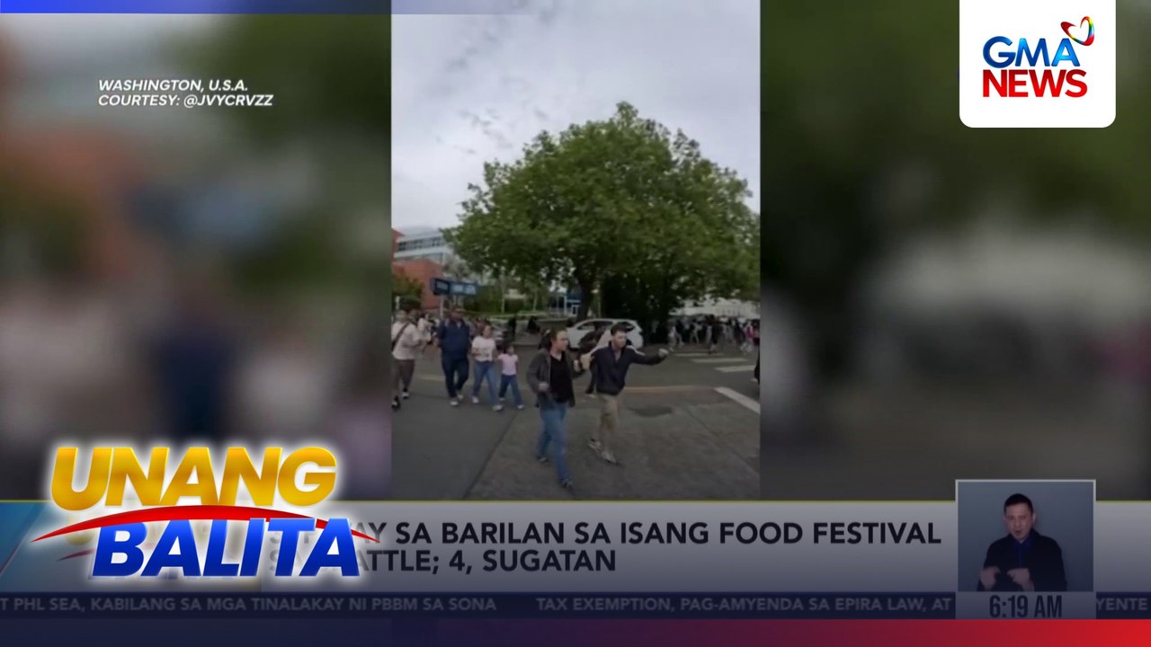 3, patay sa barilan sa isang food festival sa Seattle; 4, sugatan | Unang Balita