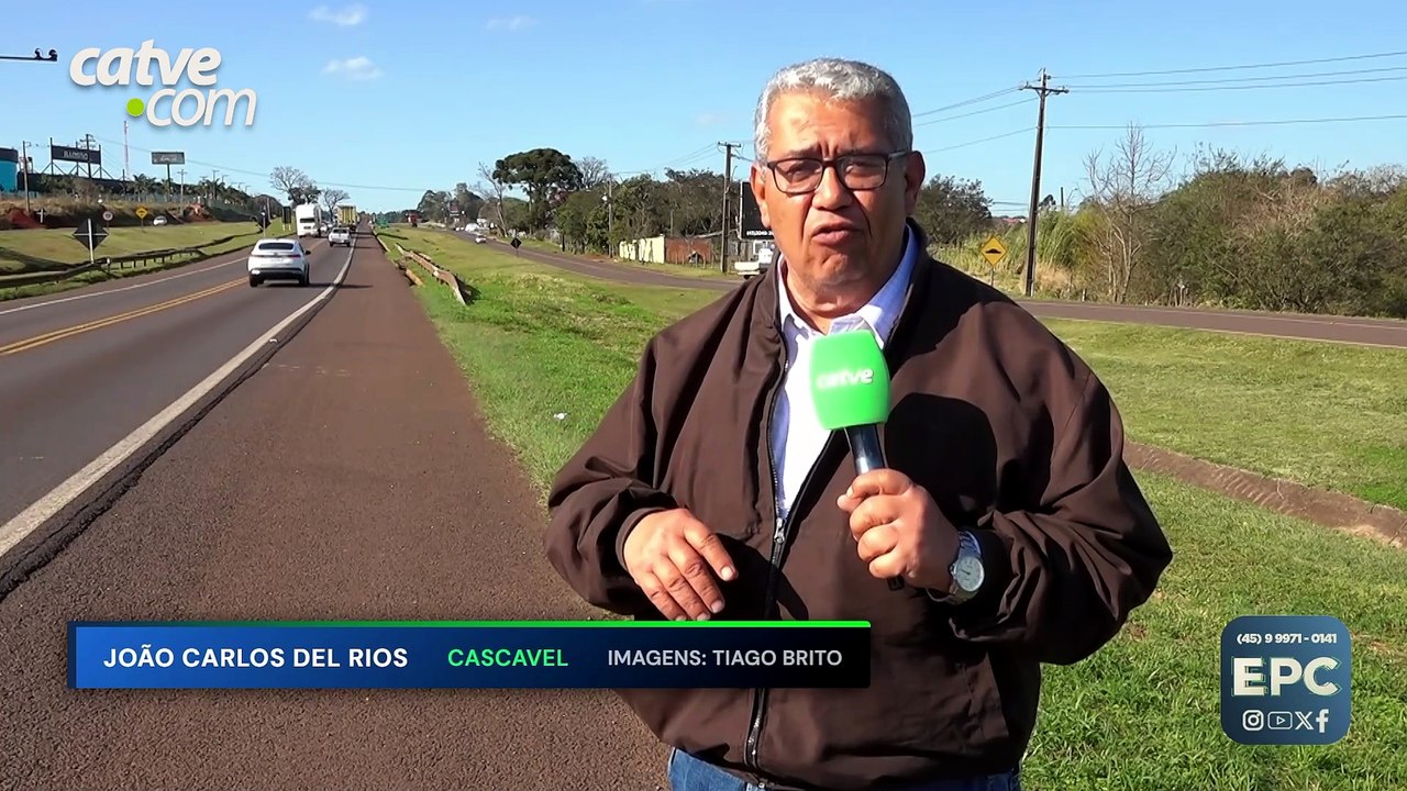 Obras da trincheira na BR-277 começam com mudanças no trânsito em Cascavel