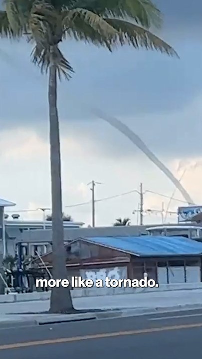 Waterspout stretches high 'up into the clouds' in Florida