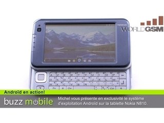WORLDGSM : ANDROID SUR TABLETTE NOKIA N810