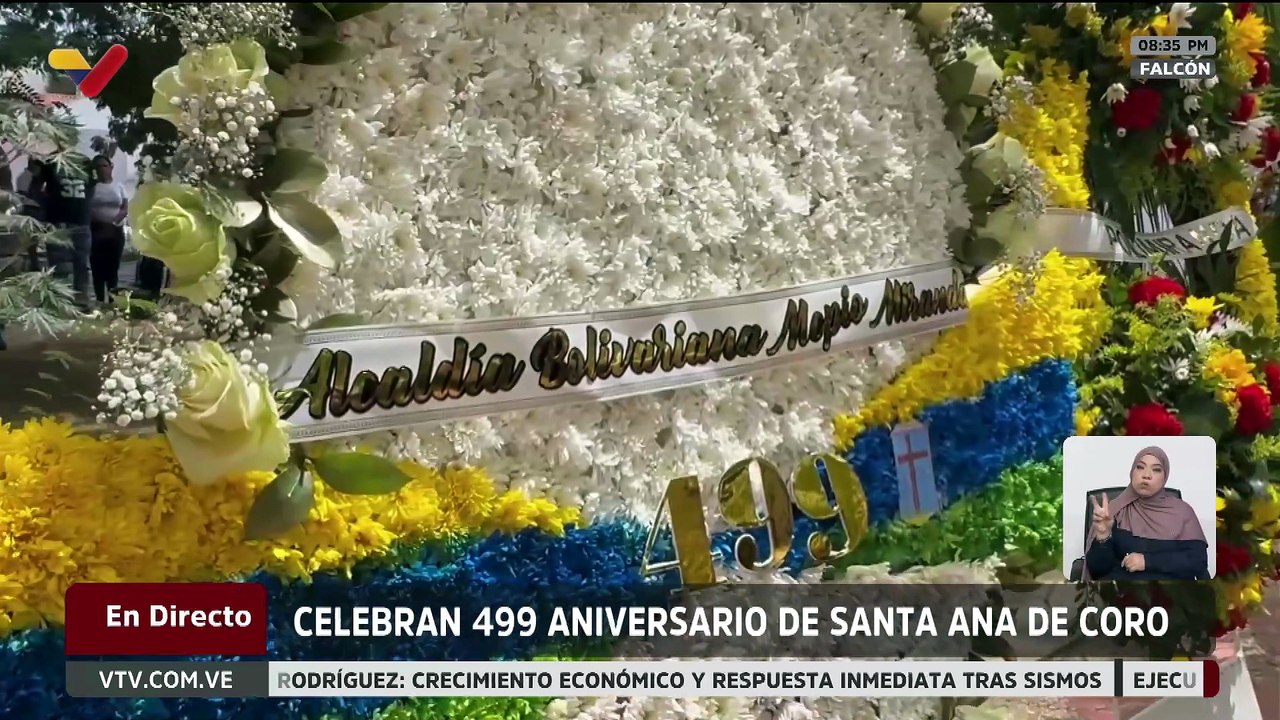 Falcón | Autoridades conmemoraron el 499 aniversario de Santa Ana de Coro con ofrenda floral