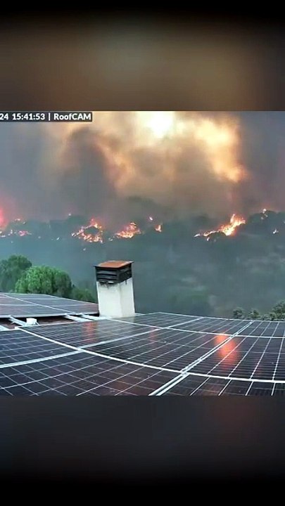 House Near Madrid, Spain Is Consumed By Flames In Minutes