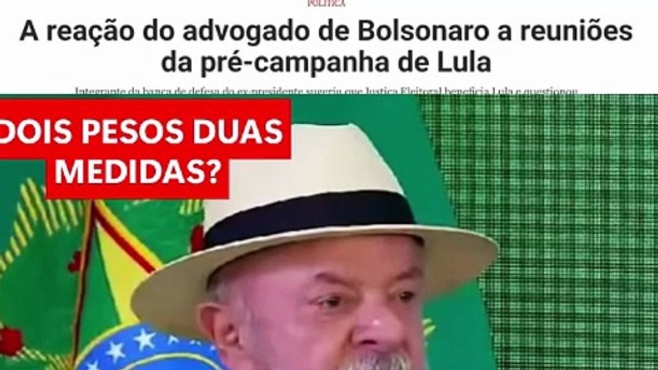 POLÊMICA - ADVOGADO DE BOLSONARO QUESTIONA PRÉ-CAMPANHA DE LULA