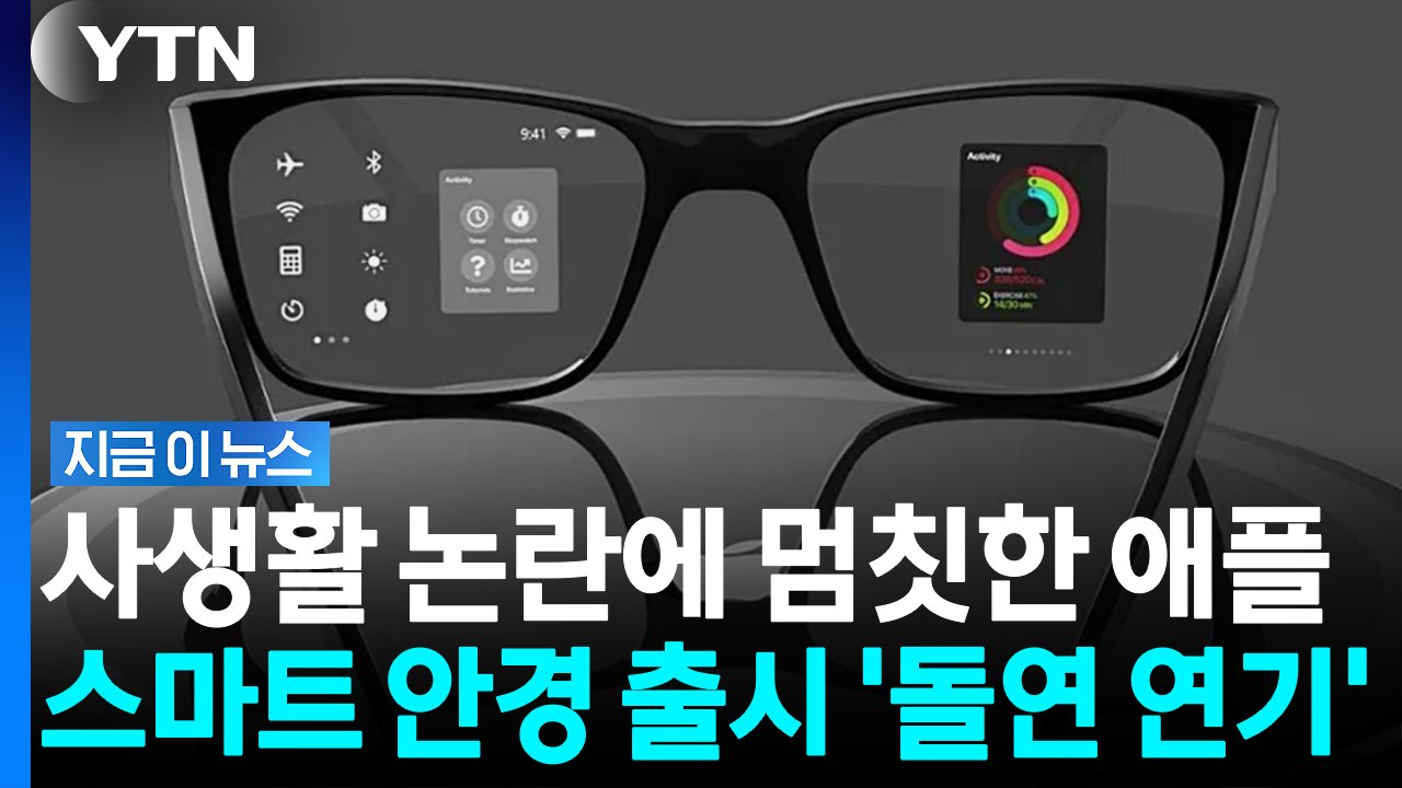 메타 따라잡으려던 애플, 스마트 안경 출시 연기한 '뜻밖의 난관' [지금이뉴스] / YTN