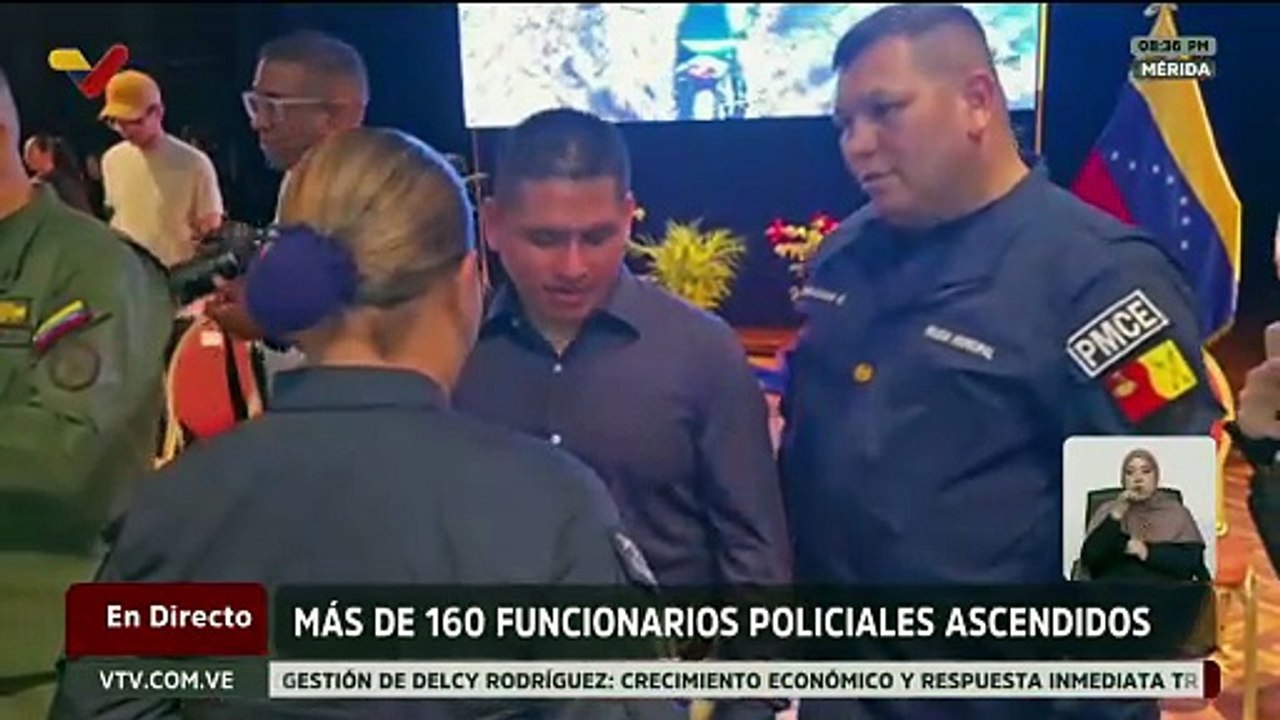 Ascendidos más de 160 efectivos policiales merideños por su compromiso con la seguridad ciudadana