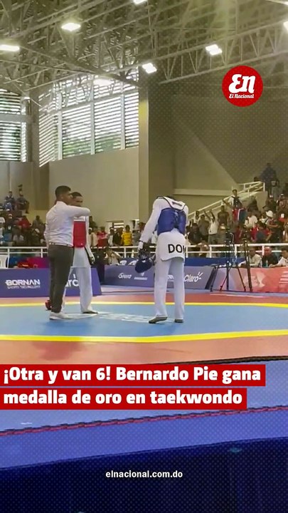 ¡Otra y van 6! Bernardo Pie gana medalla de oro en taekwondo