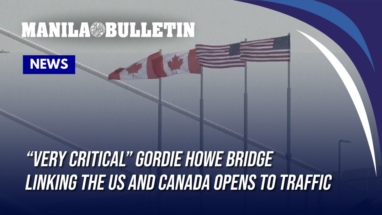 “Very critical” Gordie Howe bridge linking the US and Canada opens to traffic